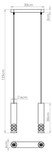 Sollux Lighting Závěsné svítidlo LIRO 2 bílé