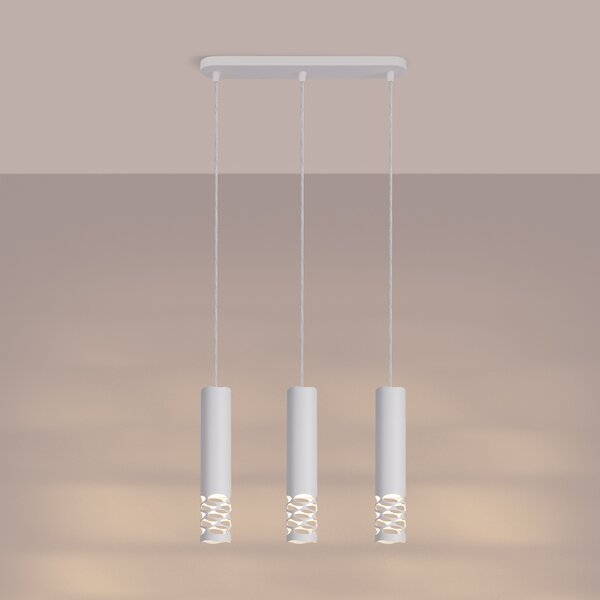 Sollux Lighting Závěsné svítidlo LIRO 3L bílé