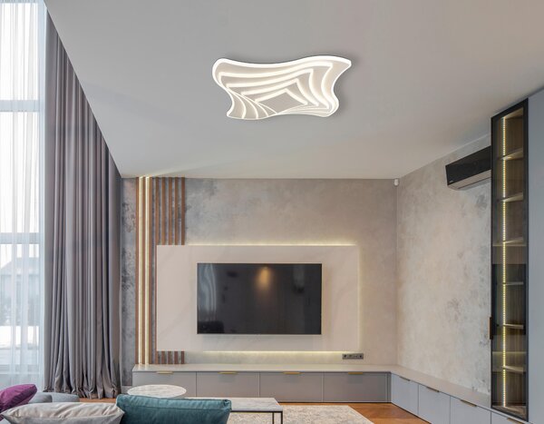 STROPNÍ LED SVÍTIDLO, 45/45/7 cm Novel - Stropní svítidla