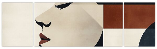 Obraz - Žena z profilu (170x50 cm)