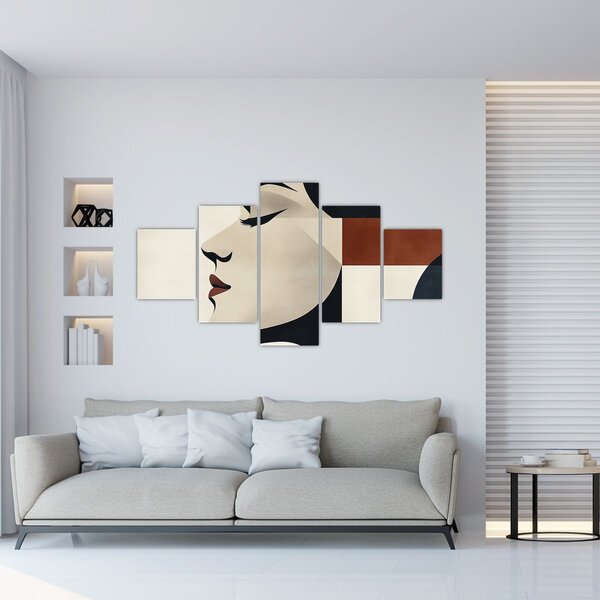 Obraz - Žena z profilu (125x70 cm)