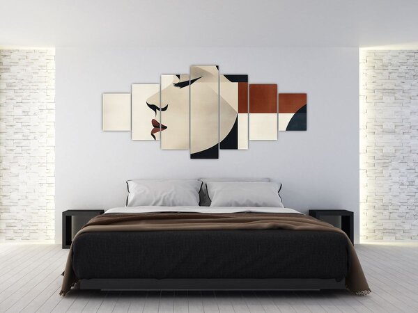 Obraz - Žena z profilu (210x100 cm)