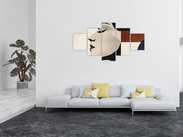 Obraz - Žena z profilu (125x70 cm)