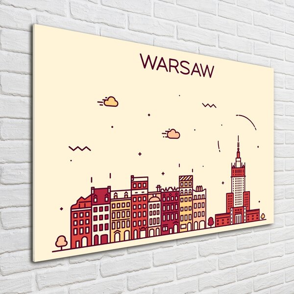 Foto obraz sklo tvrzené Varšava Polsko osh-94037716
