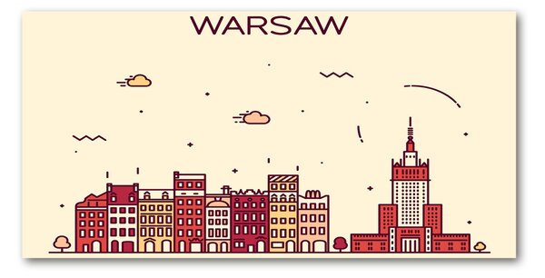 Foto obraz sklo tvrzené Varšava Polsko osh-94037716
