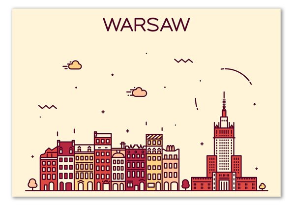 Foto obraz sklo tvrzené Varšava Polsko osh-94037716