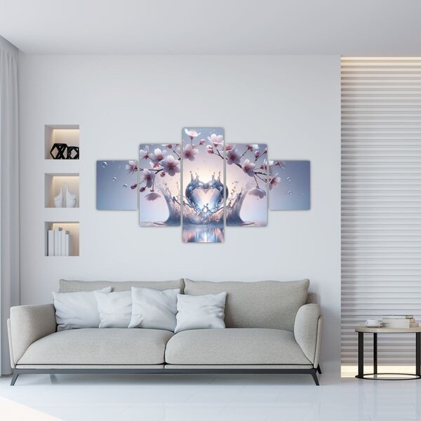 Obraz - Diamantové srdce (125x70 cm)