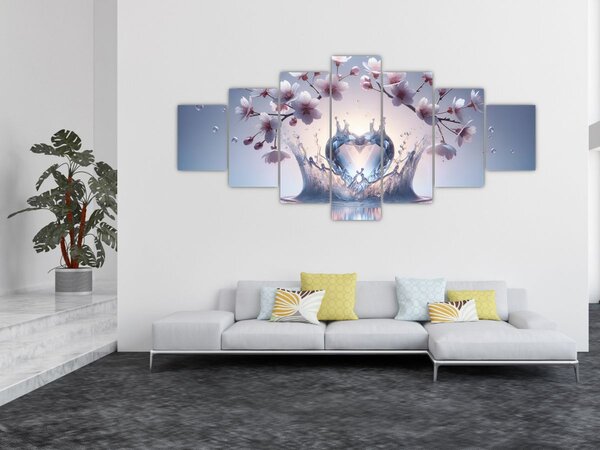 Obraz - Diamantové srdce (210x100 cm)