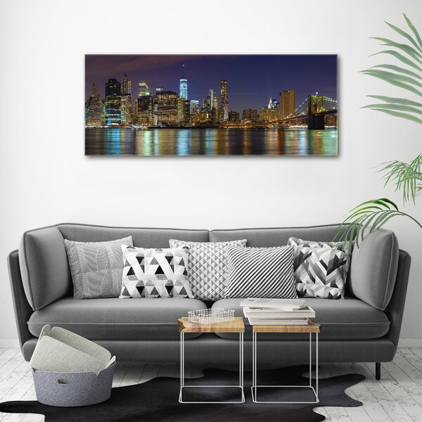 Foto-obraz canvas do obýváku Manhattan noc oc-94053969