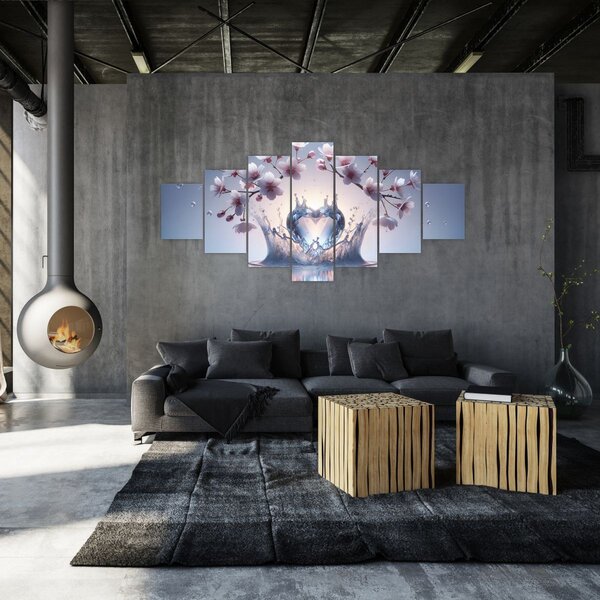 Obraz - Diamantové srdce (210x100 cm)