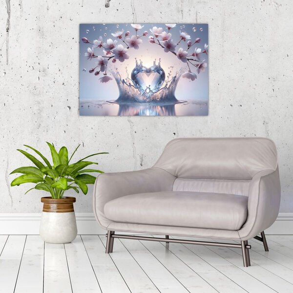 Obraz - Diamantové srdce (70x50 cm)