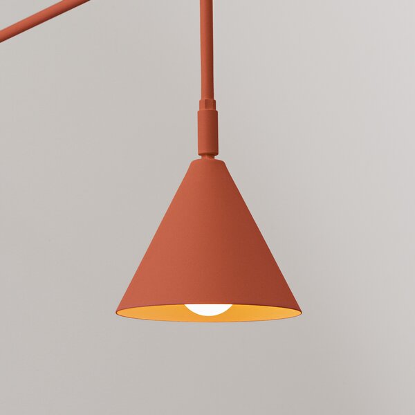Sollux Lighting Nástěnné svítidlo NOX okrově červené