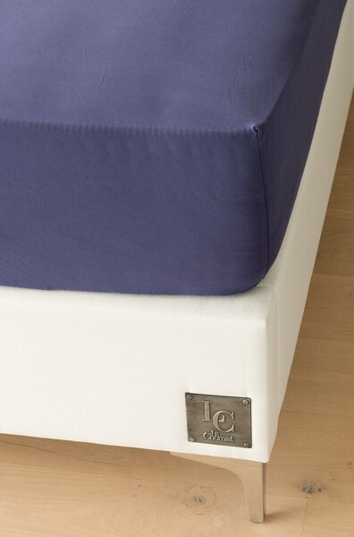 Prostěradlo Tmavě modré ELASTAN PREMIUM Jersey s elastanem PREMIUM 90-100 x 200-220/40