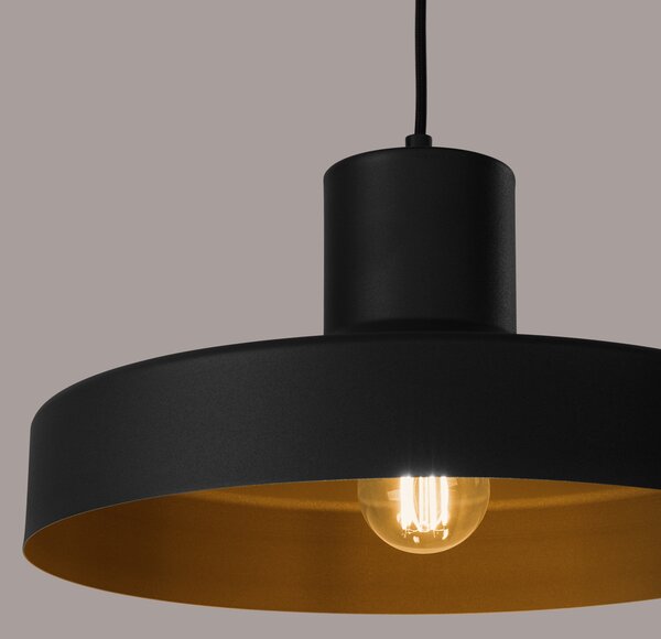 Sollux Lighting Závěsné svítidlo BILO černé