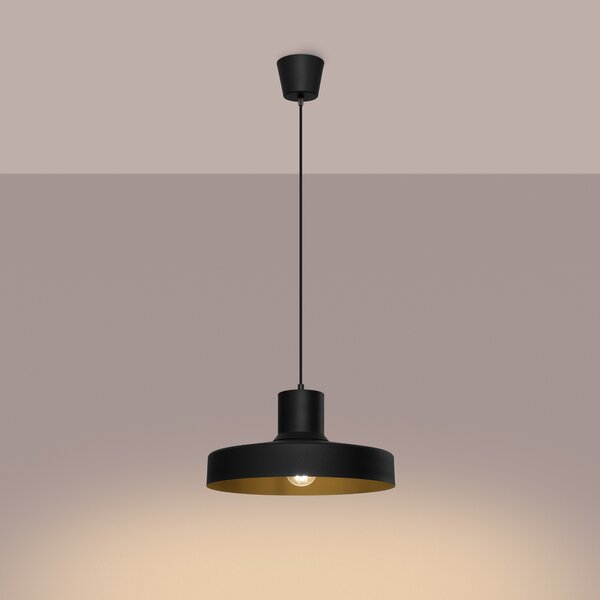 Sollux Lighting Závěsné svítidlo BILO černé
