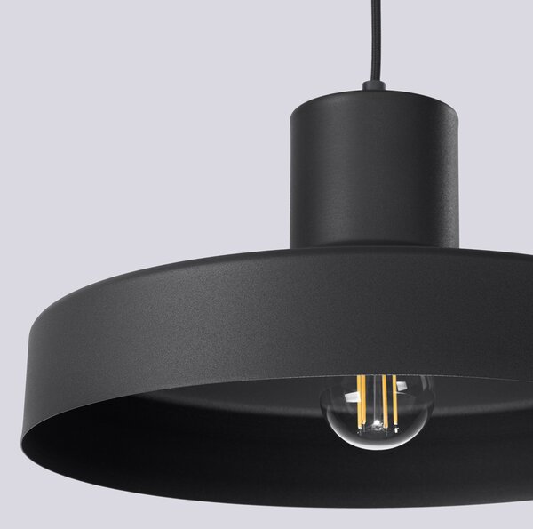 Sollux Lighting Závěsné svítidlo BILO černé