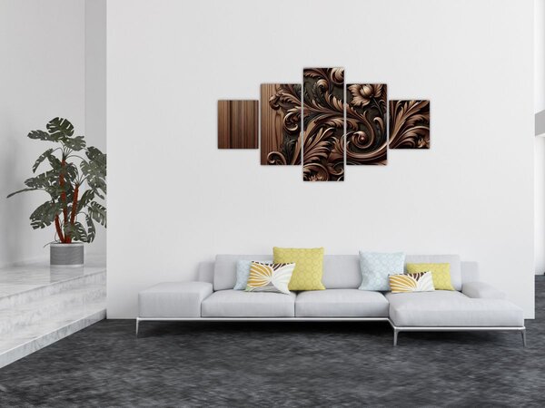 Obraz - Vzor ze dřeva (125x70 cm)