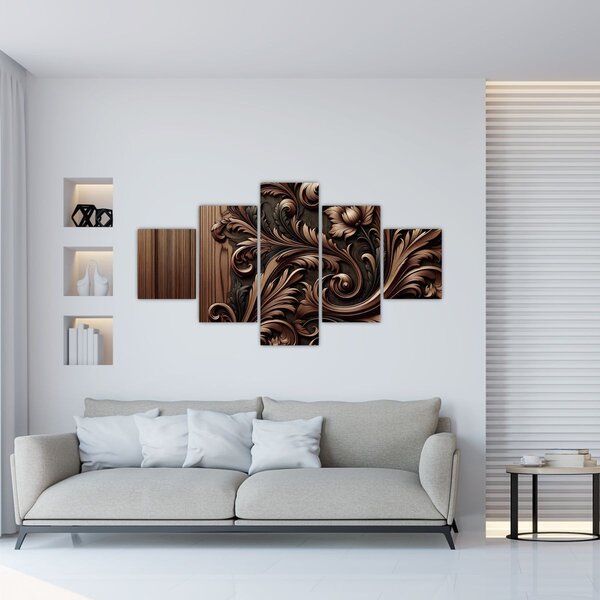 Obraz - Vzor ze dřeva (125x70 cm)