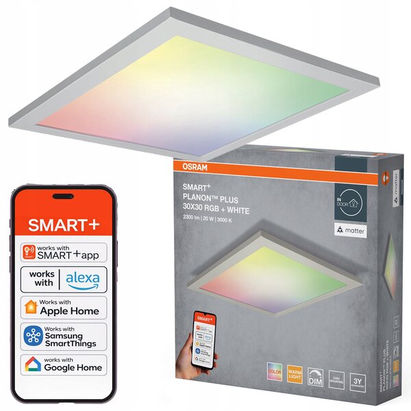 Čtvercový LED panel Osram 30 x 45 cm, bílý