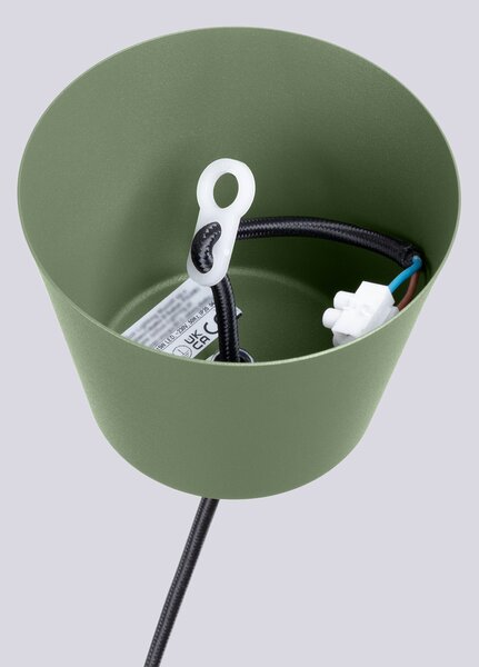 Sollux Lighting Závěsné svítidlo BILO olivově zelené