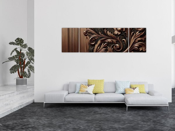 Obraz - Vzor ze dřeva (170x50 cm)