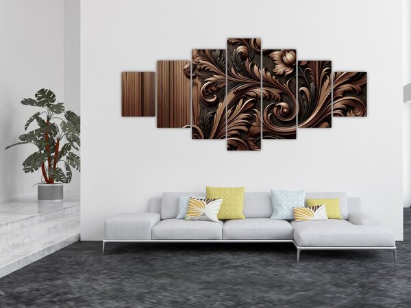 Obraz - Vzor ze dřeva (210x100 cm)