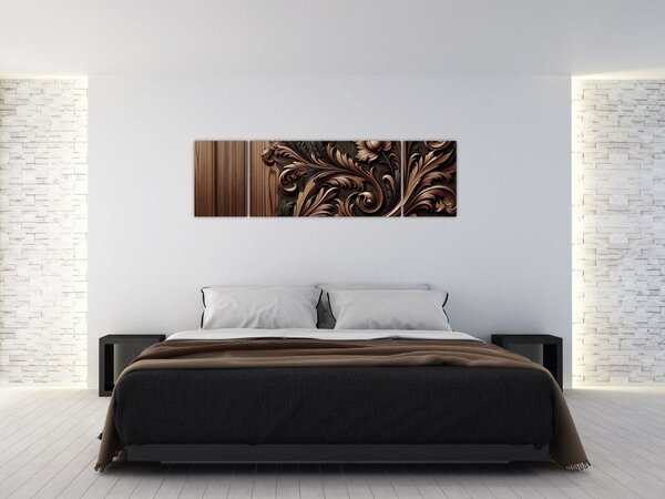 Obraz - Vzor ze dřeva (170x50 cm)