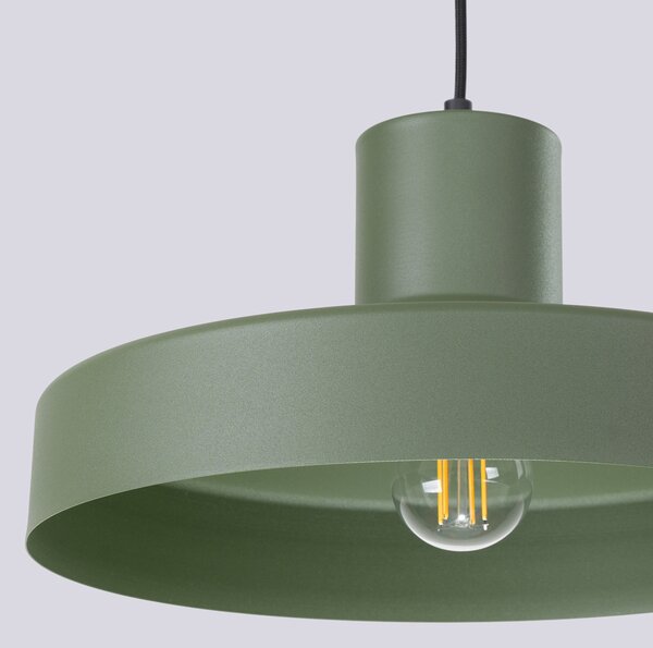 Sollux Lighting Závěsné svítidlo BILO olivově zelené