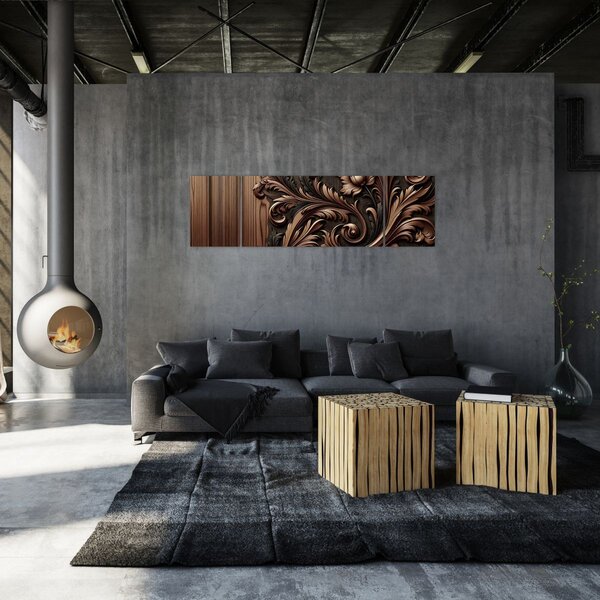 Obraz - Vzor ze dřeva (170x50 cm)