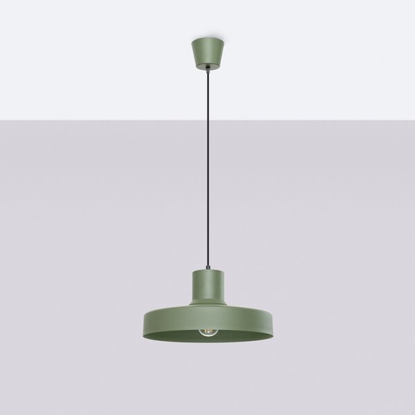 Sollux Lighting Závěsné svítidlo BILO olivově zelené