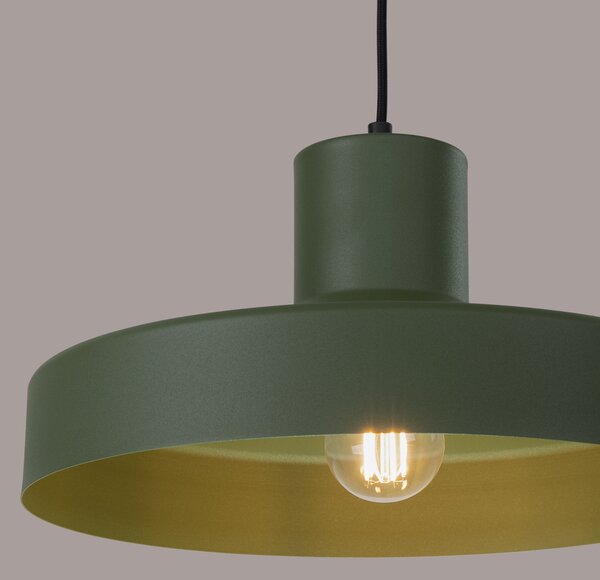 Sollux Lighting Závěsné svítidlo BILO olivově zelené