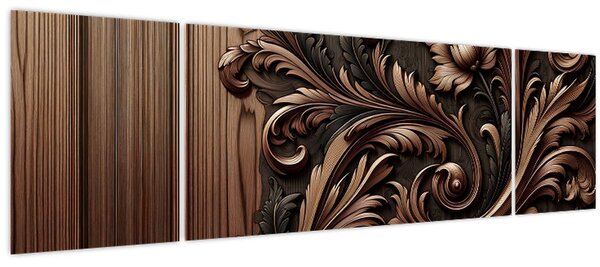 Obraz - Vzor ze dřeva (170x50 cm)