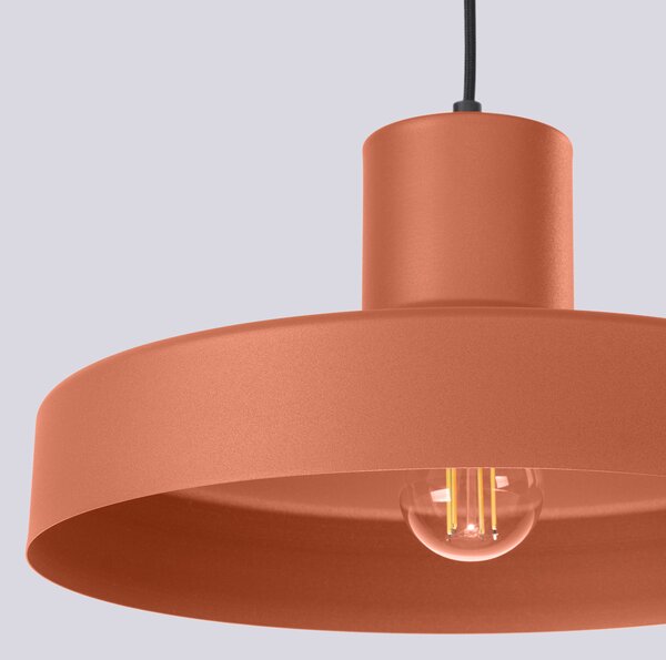 Sollux Lighting Závěsné svítidlo BILO okrově červené