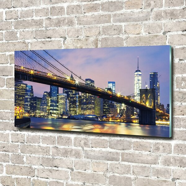 Foto obraz sklo tvrzené Brooklynský most osh-94379643