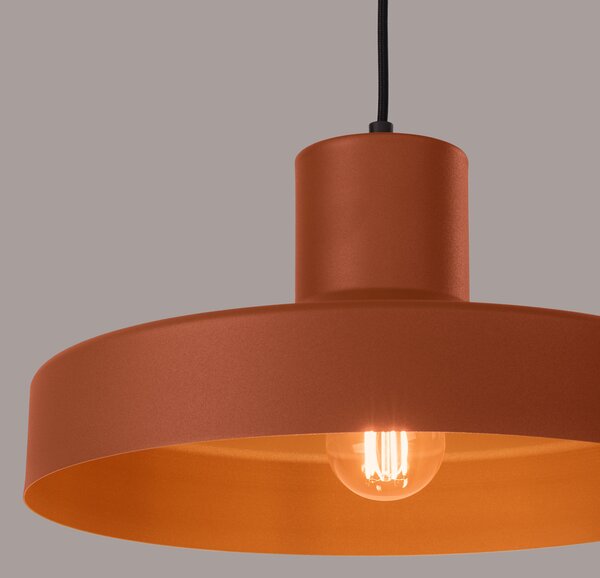 Sollux Lighting Závěsné svítidlo BILO okrově červené