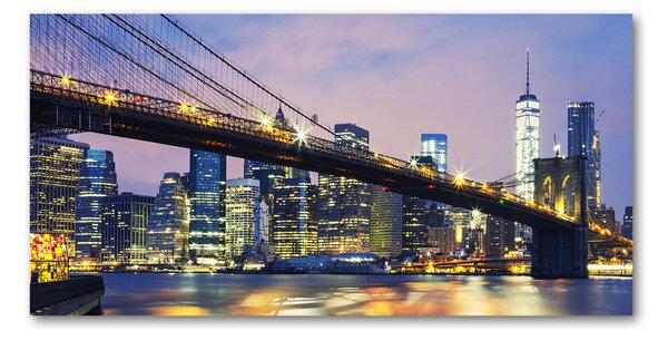 Foto obraz sklo tvrzené Brooklynský most osh-94379643