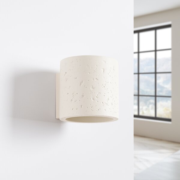 Sollux Lighting Nástěnná lampa ORBIS betonová béžová