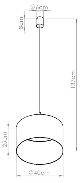 Sollux Lighting Závěsná lampa NEVIA tmavě modrá