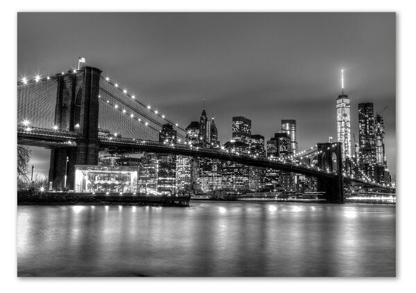 Foto obraz sklo tvrzené Brooklynský most osh-94815409