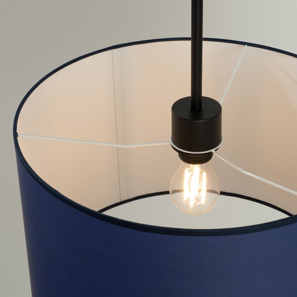 Sollux Lighting Závěsná lampa NEVIA tmavě modrá