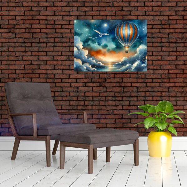 Obraz - Let noční oblohou (70x50 cm)