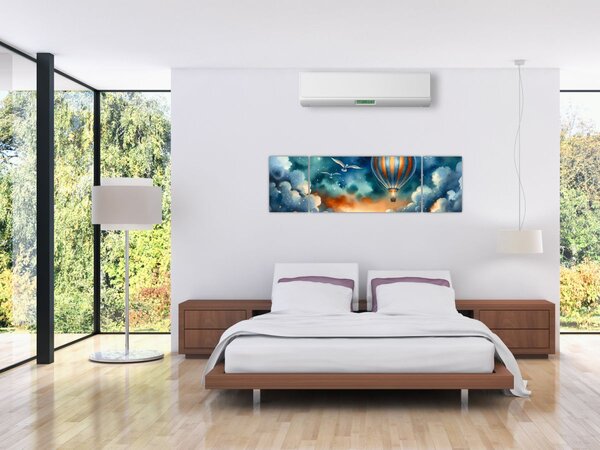 Obraz - Let noční oblohou (170x50 cm)
