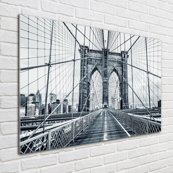 Foto obraz sklo tvrzené Brooklynský most osh-94990249