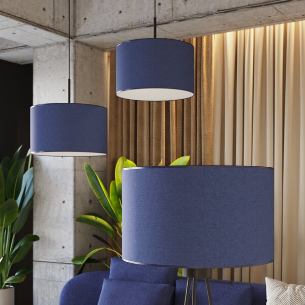 Sollux Lighting Stojací lampa NEVIA tmavě modrá