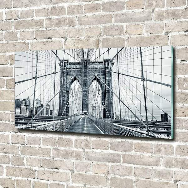Foto obraz sklo tvrzené Brooklynský most osh-94990249
