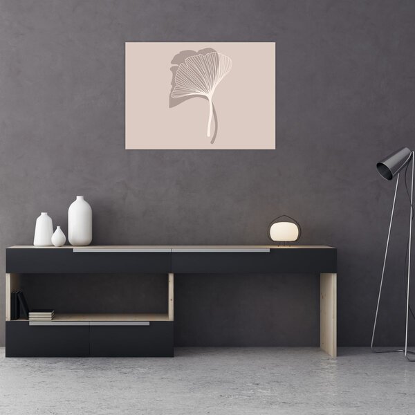 Obraz - Béžové listy N⁰4 (70x50 cm)