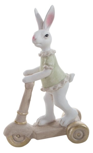 Velikonoční dekorace FIG 157D zajíc na koloběžce