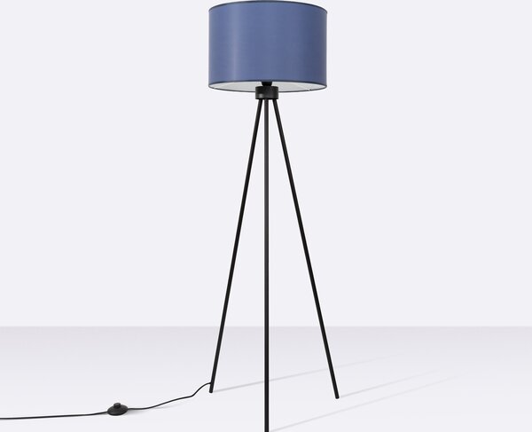 Sollux Lighting Stojací lampa NEVIA tmavě modrá
