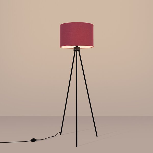 Sollux Lighting Stojací lampa NEVIA vínová