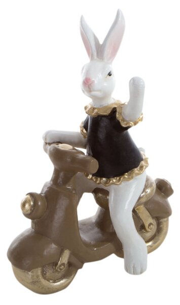 Velikonoční dekorace FIG 158A zajíc na motorce